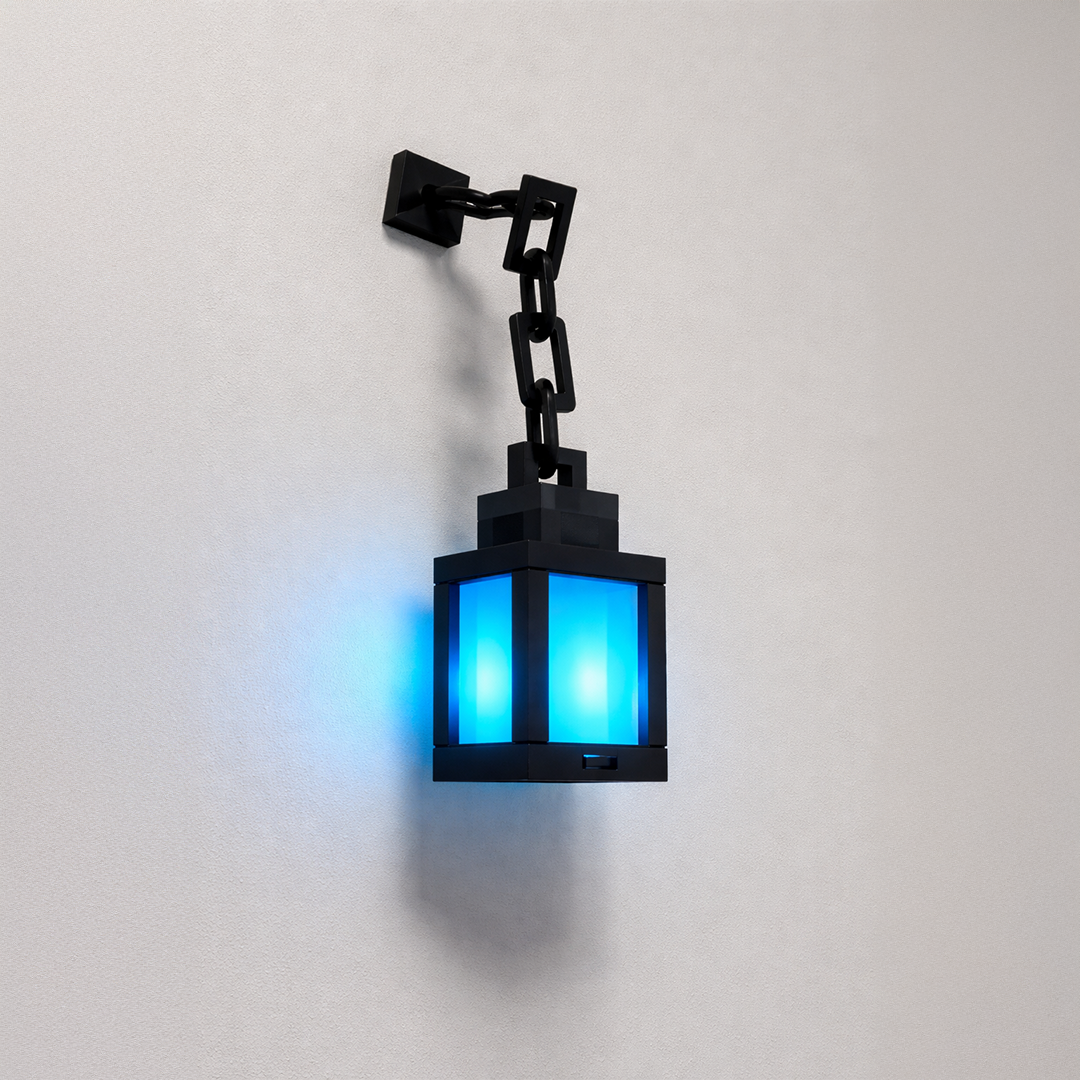 PixelSoul Retro Glow Lantern 16-Color Remote-Controlled Pixel Lantern with USB Recharge