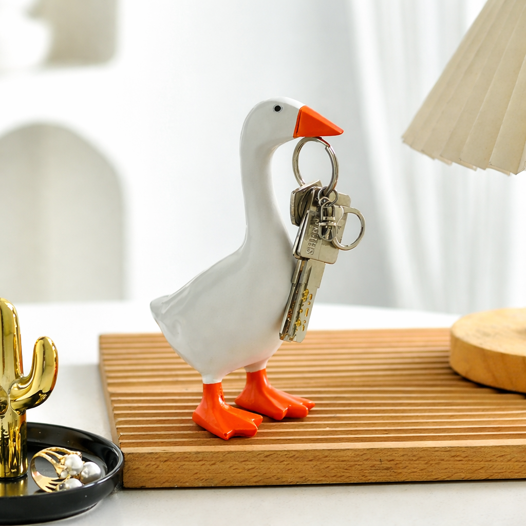Magnetic Goose Key Holder Figurine