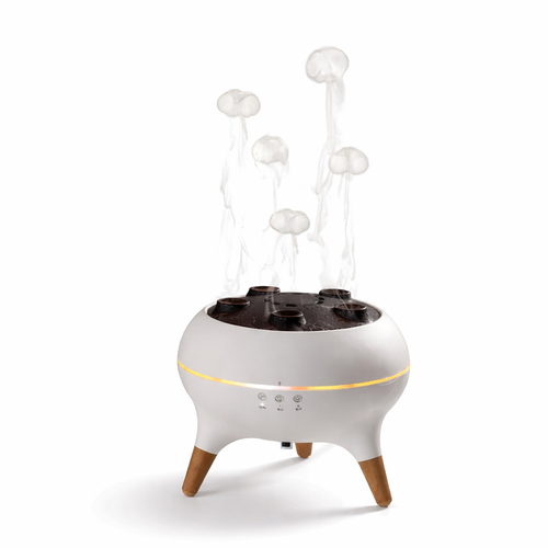 Dynamic Jellyfish Aroma Humidifier with Sound-Reactive Mist & Gradient Night Lights