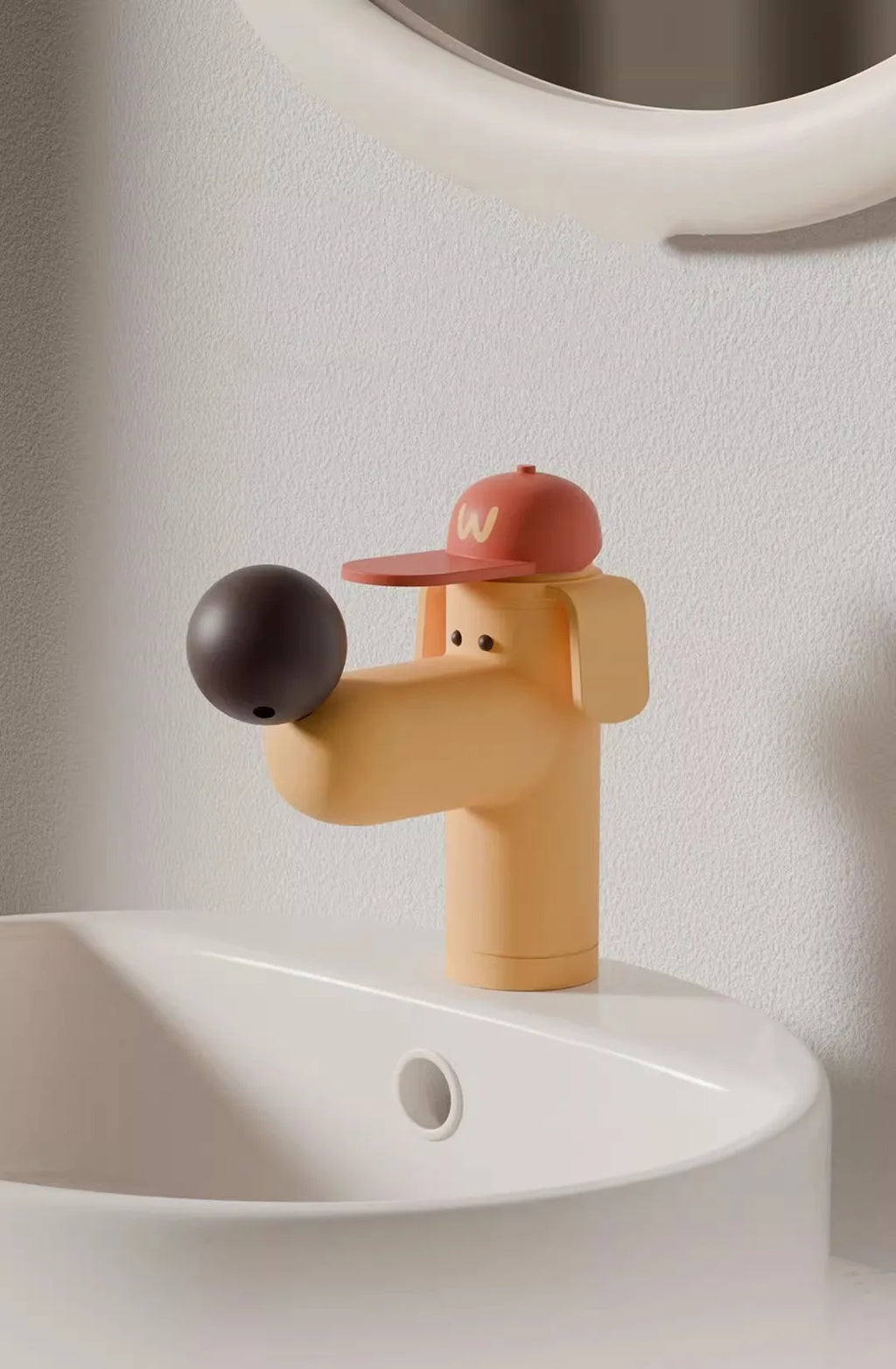 Cute Dog Bathroom Basin Faucet – Single Lever Hot & Cold Sink Mixer
